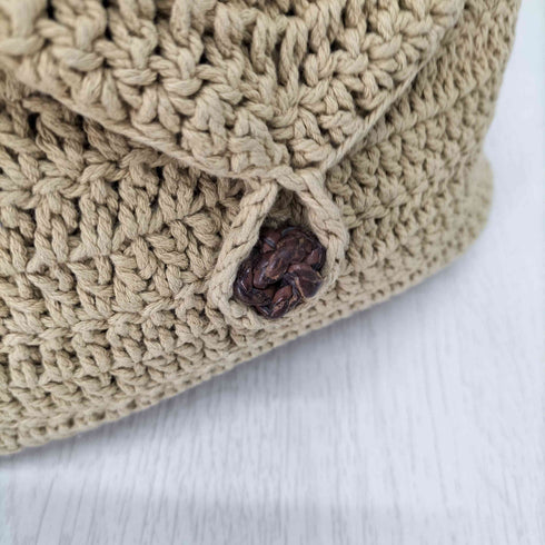 ラルフローレン RALPH LAUREN クロシェ ニット 編み込み ショルダーバッグ レディース